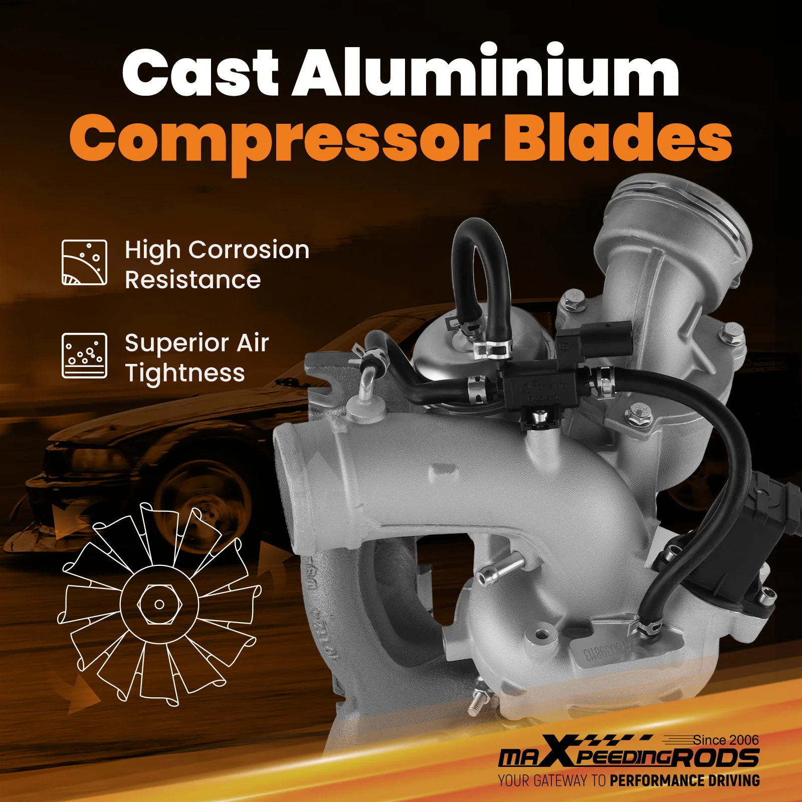 

Турбокомпрессор для VW Eos Jetta Passat Audi Q3 A3 Quattro 2.0L CCTA 06J145702K