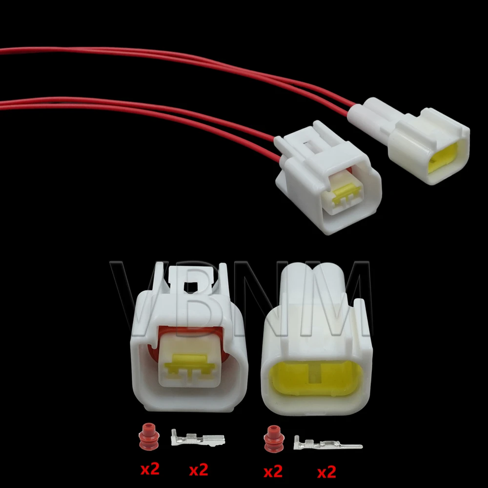 2 Pin FW-C-2M-B FW-C-2F-B Car High Voltage Pack Ignition Coil Plug For Ford Focus Auto Wire Connector with Wires