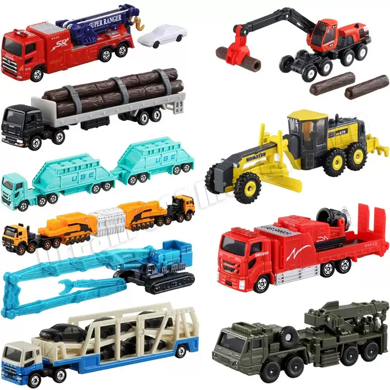 TOMICA, caja larga, motor de bomberos Osaka, autobús urbano, vehículo de rescate, vehículo de transporte, modelo de grúa, colección de coches, coches de juguete, regalos al por mayor