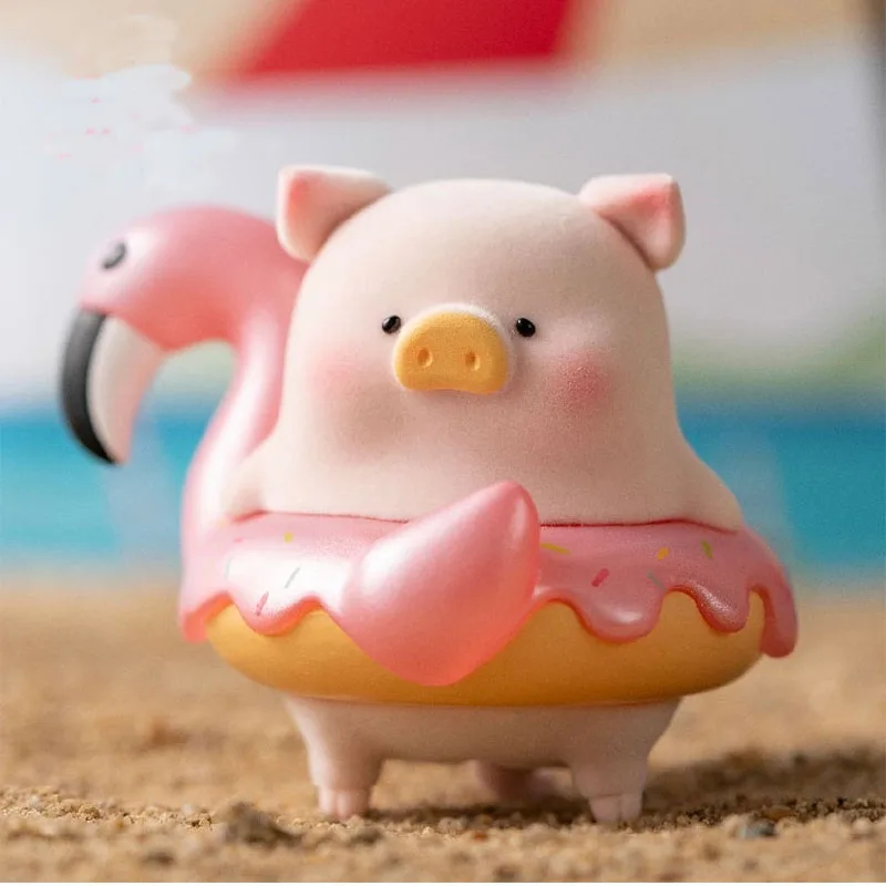 

LuLu Pig Beach Party Blind Box Toys for Girl Figure Action Caja Sorpresa Surprise Box Kawaii Model Collection Doll Girl Gift