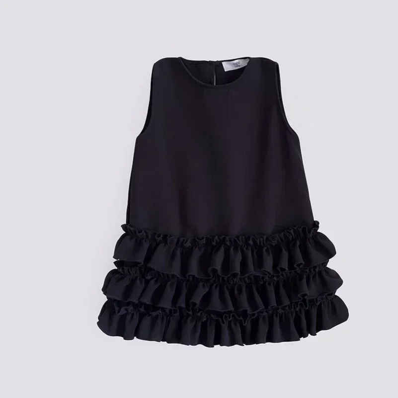 

Summer Birthday Party Dresses Vestidos Clothes 0-8age 2025 Baby Girls One Shoulder Ruffles Beautiful Dress Kids Toddlers
