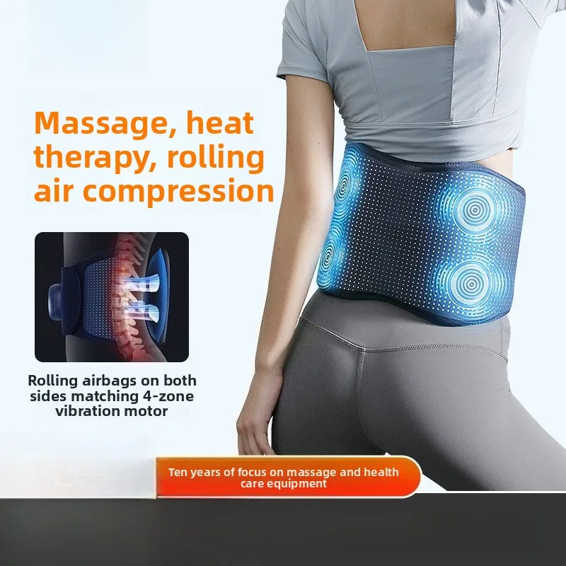 

Massage Belt Abdomen Warming Waist Protection Vibration Heating Waist Massager, Household Multi-function