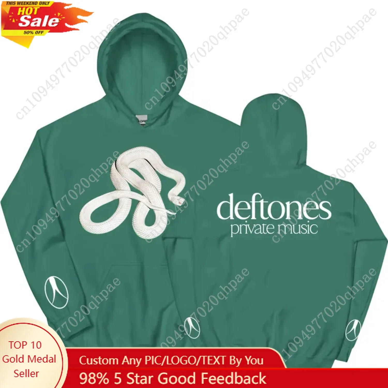 

Male Autumn Fleece Long Sleeve Pullovers Private Music Snake Hoodie Deftones Graphic Unisex Streetwear