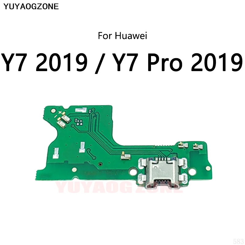 USB Charge Dock Port Socket Jack Connector Flex Cable For Huawei Y7 2017 Y9 Prime Pro 2019 2018 Y7A 2020 Charging Board Module