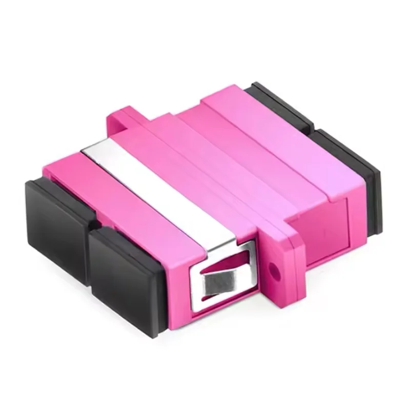 

SC UPC to SC UPC Duplex OM4 Multimode Plastic Fiber Optic Adapter