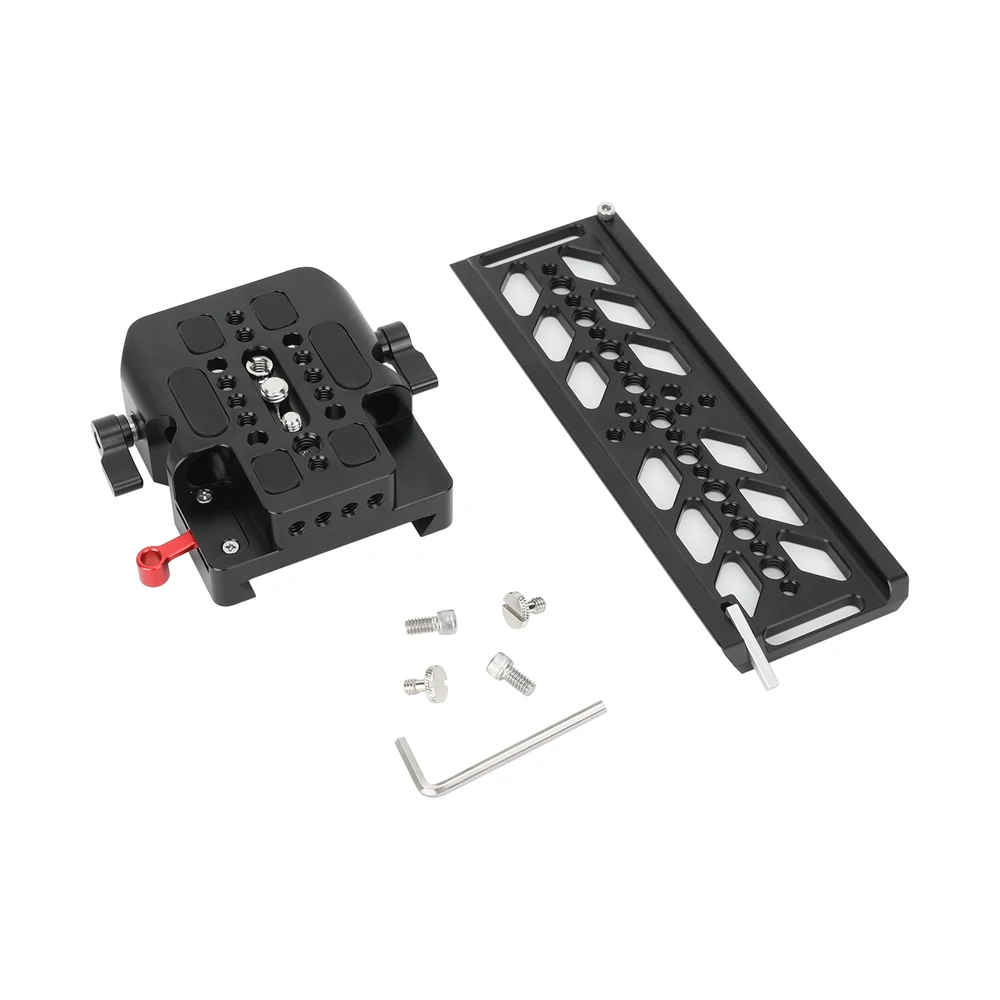 CAMVATE 8inch ARRI-Standard Dovetail Plate and 15mm LWS Baseplate Dovetail Bridge Plate For Tripod Camera Quick Release System