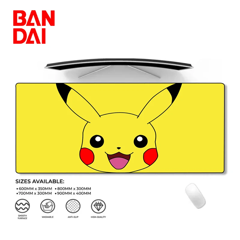 Pokemon Muismat Gengar Pikachu Rubberen Mat Toetsenbord Kawaii Deskmat Cartoon Gaming Muismat Anime Gamer Pc Accessoires 90X40 Pad