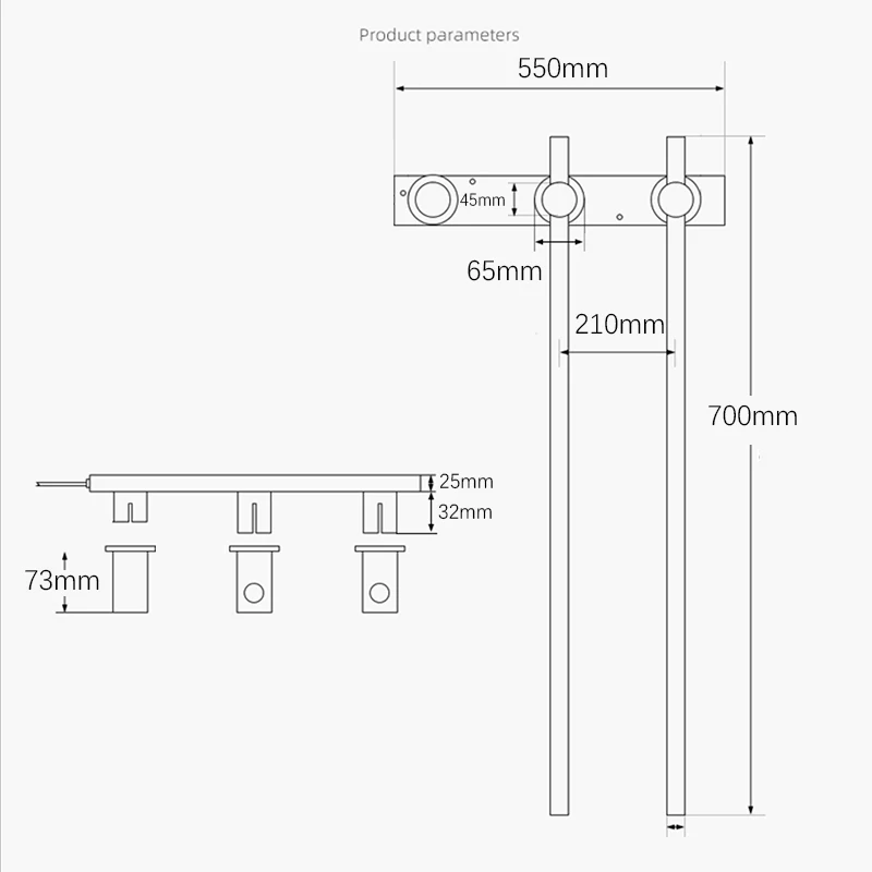 الحمام تسخين كهربائي قضيب تعليق المناشف التحكم في الوقت منشفة استحمام دفئا منشفة كهربائية رف أخفى دعم واي فاي/لا واي فاي Ccontrol