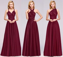 Free Size Dress For Women Simple Solid Color Multiple Ways To Wear Lace-Up Backless Long Dress Party Gowns Versatile Variations