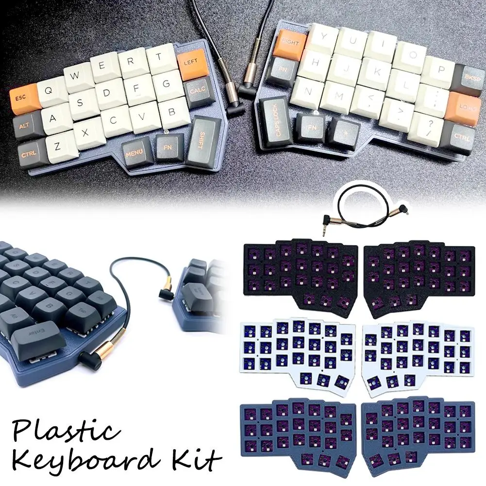 46 KeysCORNE Wired Split Keyboard RGB Hot-swappable Single Mode Kaiyuan Control Ergonomic Split RGB VIAL Left-hand Keyboard