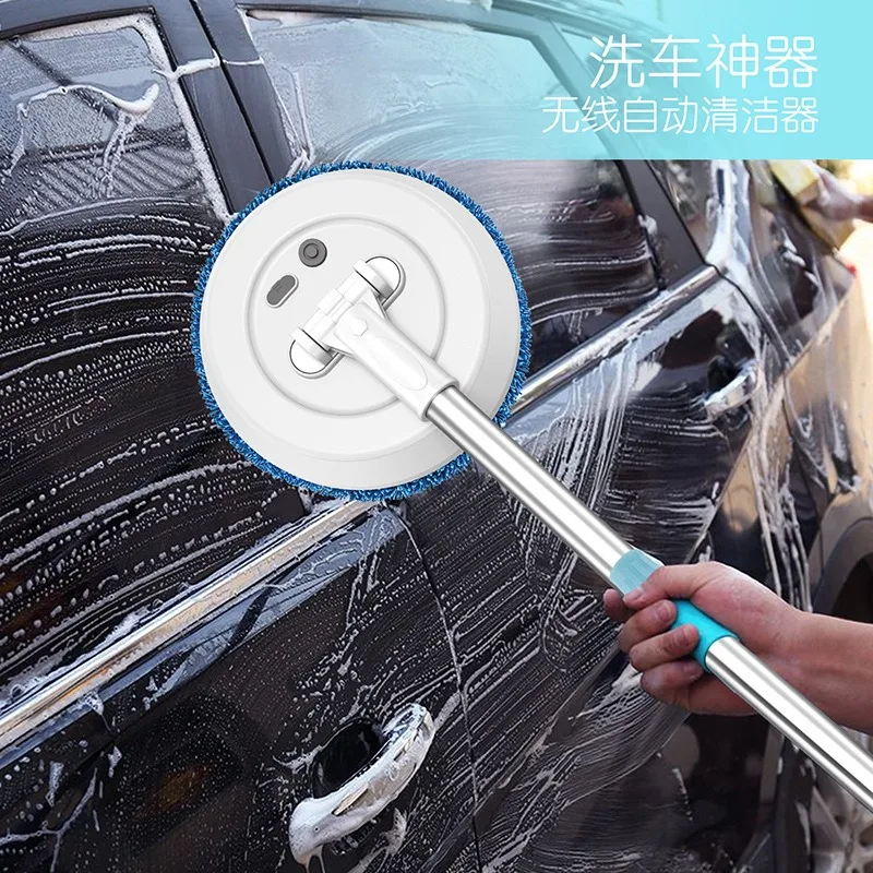 2025 new3.7v automatic dry and wet portable wireless  Electric Window Cleaners  Telescopic glass wiping car wash cleaning tools