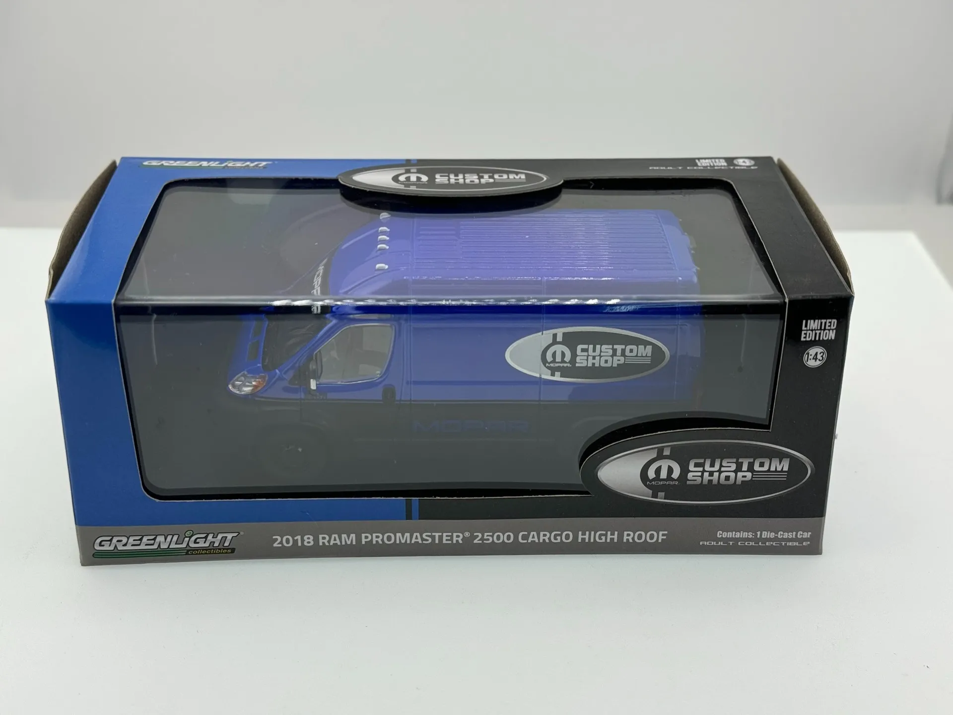 

Литой под давлением GreenLight масштаб 1/43 Dodge RAM PROMASTER 2500 CARGO HIGH ROOF Transporter, модель автомобиля из сплава, Коллекционная игрушка, подарок, сувенир