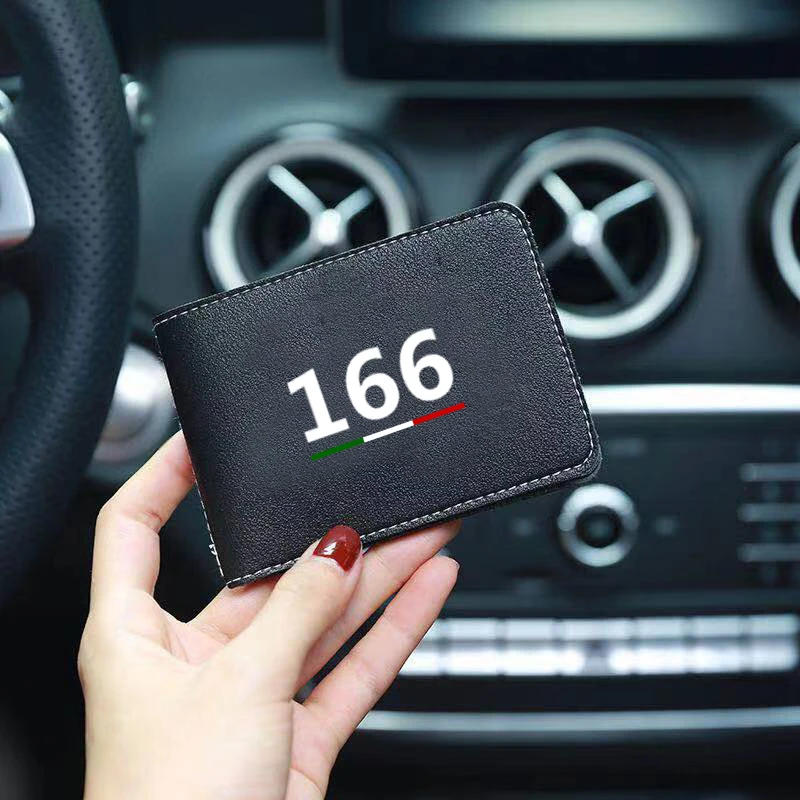 

Auto Driver License Cover PU Leather Car Driving Documents Case Credit Card Holder For Alfa Romeo 166 Car Accessories