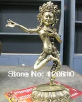 Hide to spread Buddhism Dance Buddha bronze statue