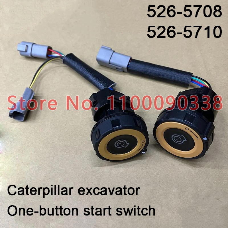 Applicable to Excavator Caterpillar E305E 307E 320GC 323GC 330 336 345GC One-button start switch 526-5708 5265710