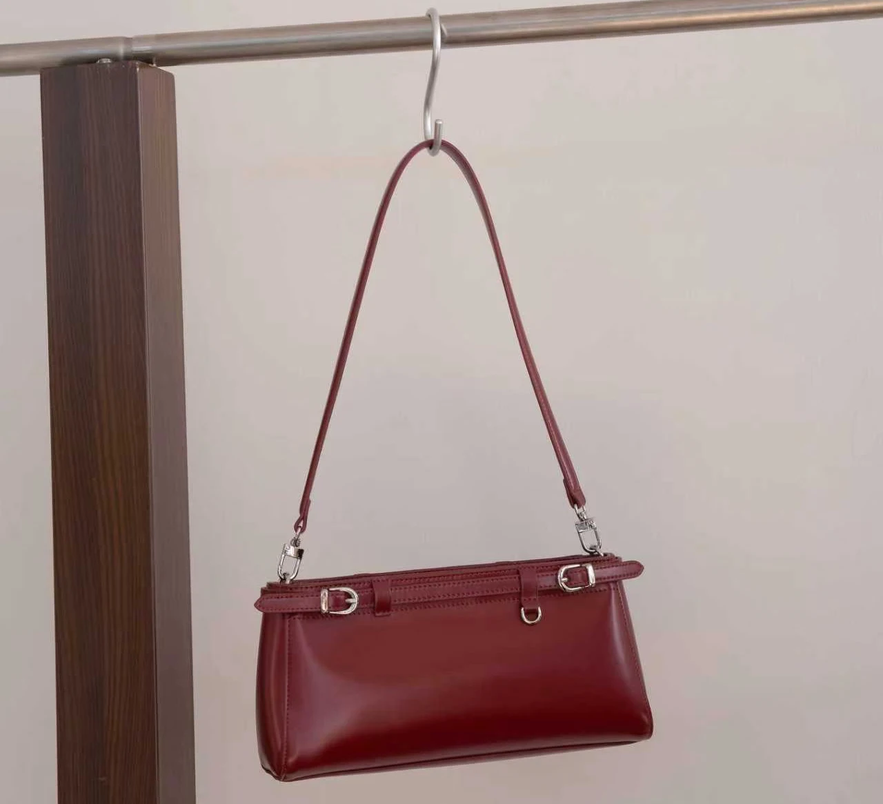 Hot Sell Waxed Cowhide Luxury Handbag Women Fashion Ladies Underarm Shoulder Bag High Quality Genuine Leather Crossbody Bags