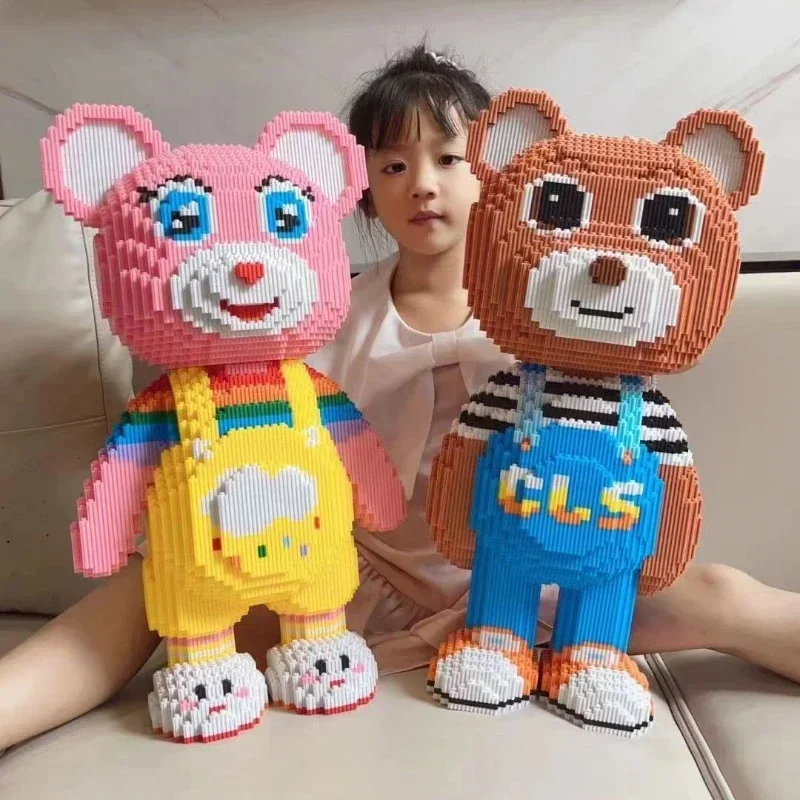 

Teddy Bear Small Particle Three Dimensional Assembly Building Blocks Children's Puzzle Toys Gift Ornament