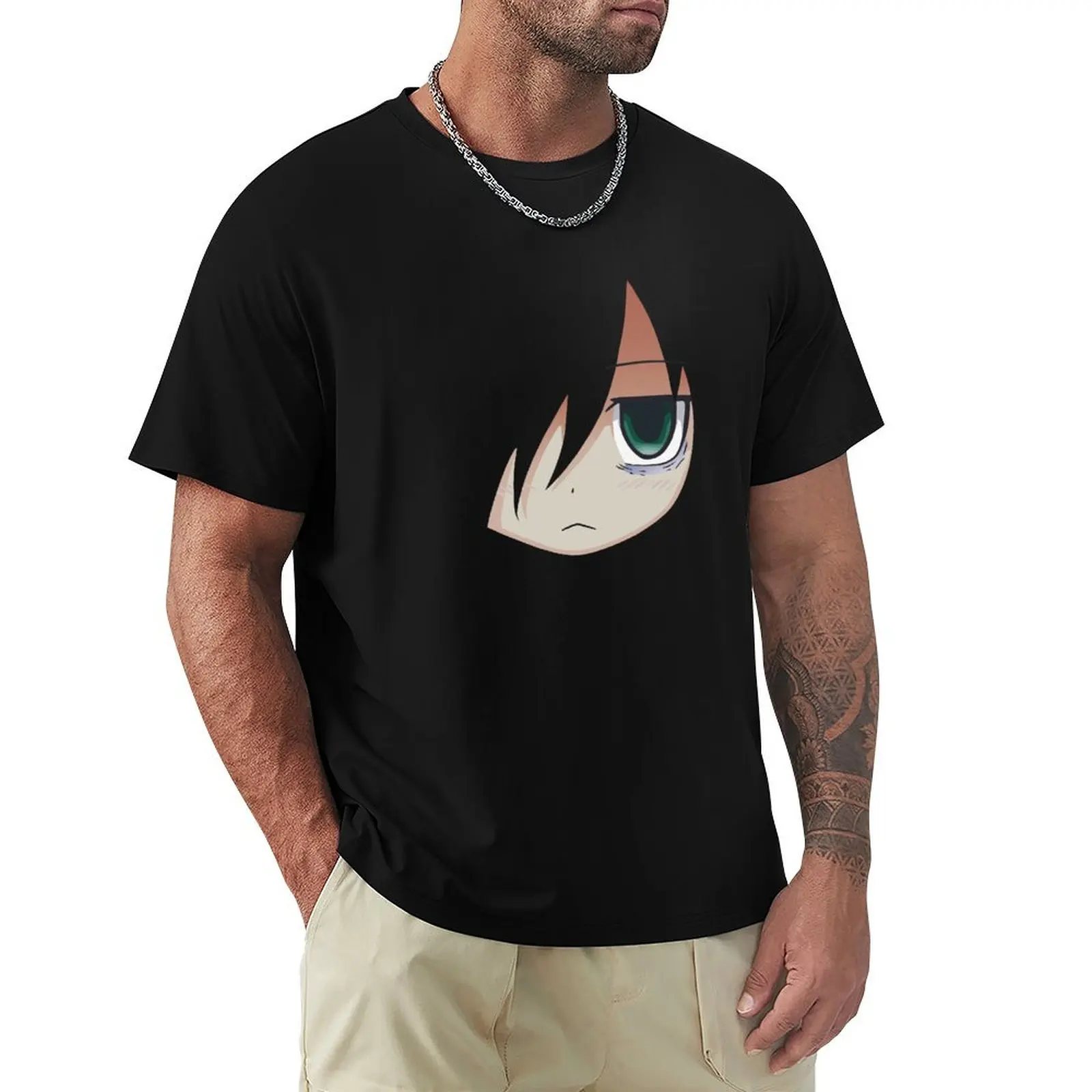 

Kuroki Tomoko (Reduced Size) T-Shirt Fashion Graphic Tee for Men