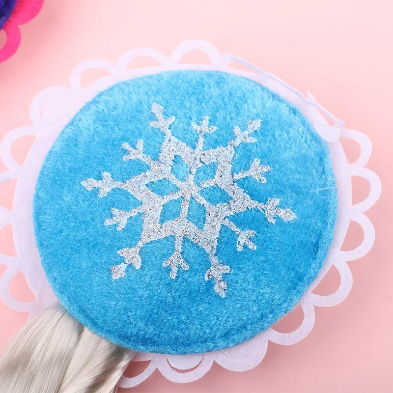 Princess Elsa Braid Headband Hairpiece COS Wigs Elsa Anna Dress Up Set for Toddler Baby Girls Hairpin Party Wedding Birthday