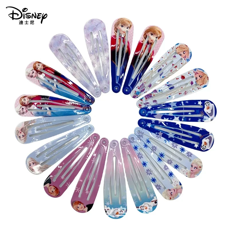 

12pcs Frozen Disney Hairpins Girls Anime Jewelry Accessor Elsa Anna Cute Headwear Fashion Headdress Hairgrip Kids Birthday Gifts