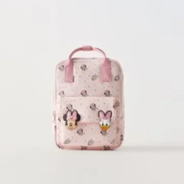 New Disney Stitch Children's Backpack Kawaii Figure Mickey Mouse Donald Duck Schoolbags Women Large Capacity Travel Computer Bag