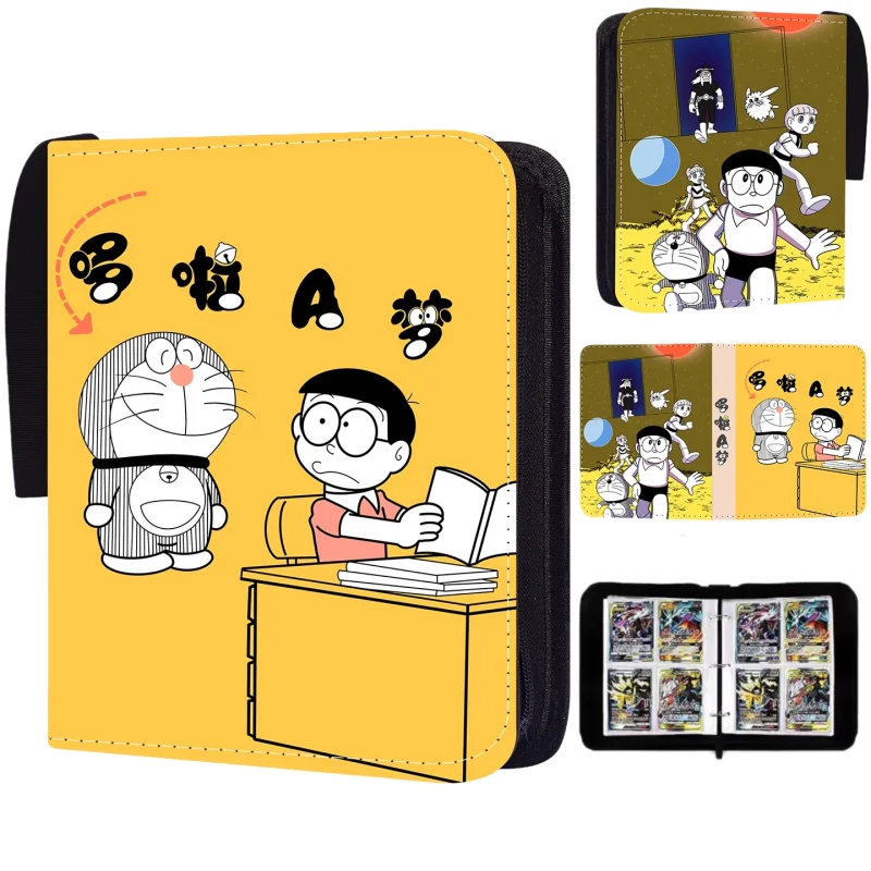 Doraemon 400pcs Card Book Game Collection Photo Album Binder Anime Business Card Holder Fashionable Toys Children’s Luxury Gift