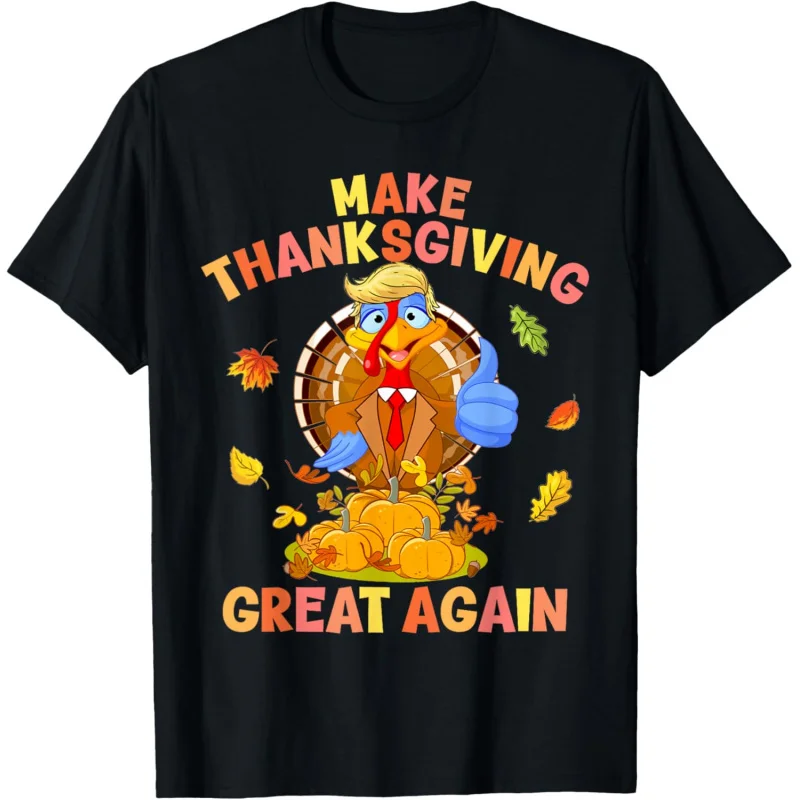 

Funny Trump Turkey Make Thanksgiving Great Again 2024 T-Shirt