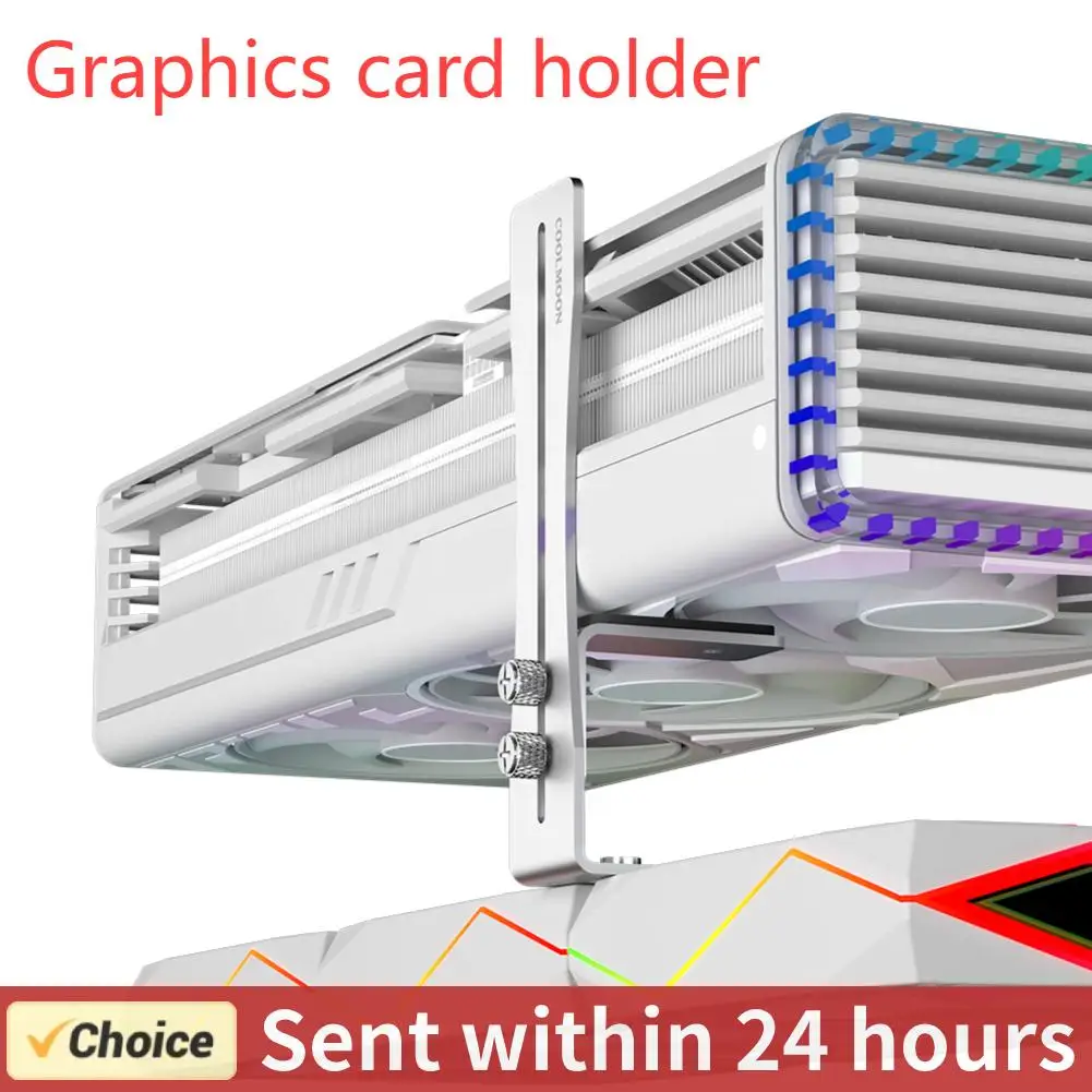 Graphics Card Support Frame Wear Resist Small GPU Fixed Bracket Rust Proof Video Card Support Rack for GPU Fan Position