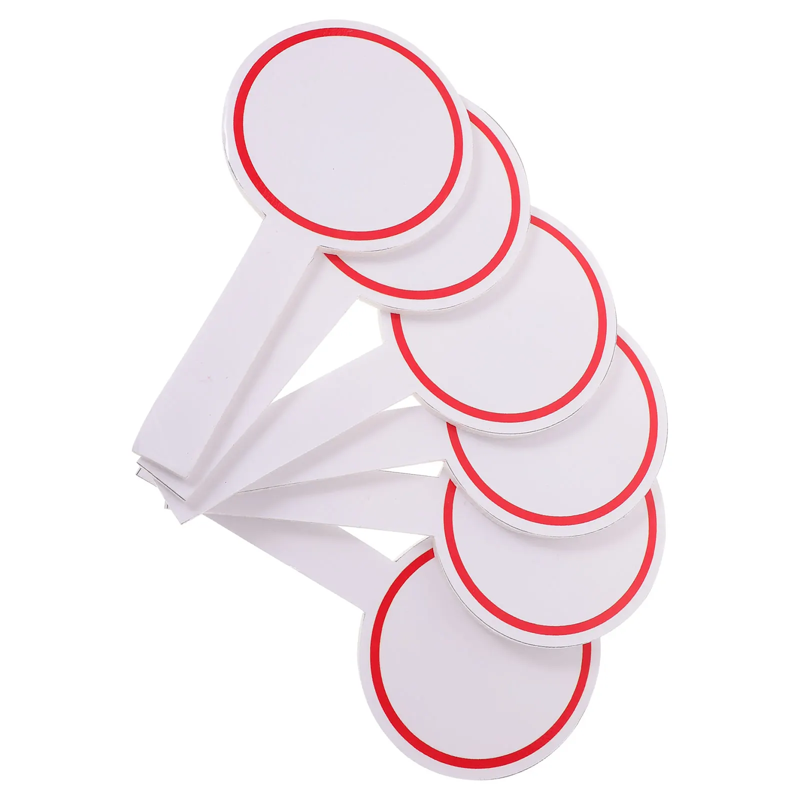 6 Pcs Scoreboard Auction Paddle Hand Held White Handheld Voting Whiteboard Portable Foam Student