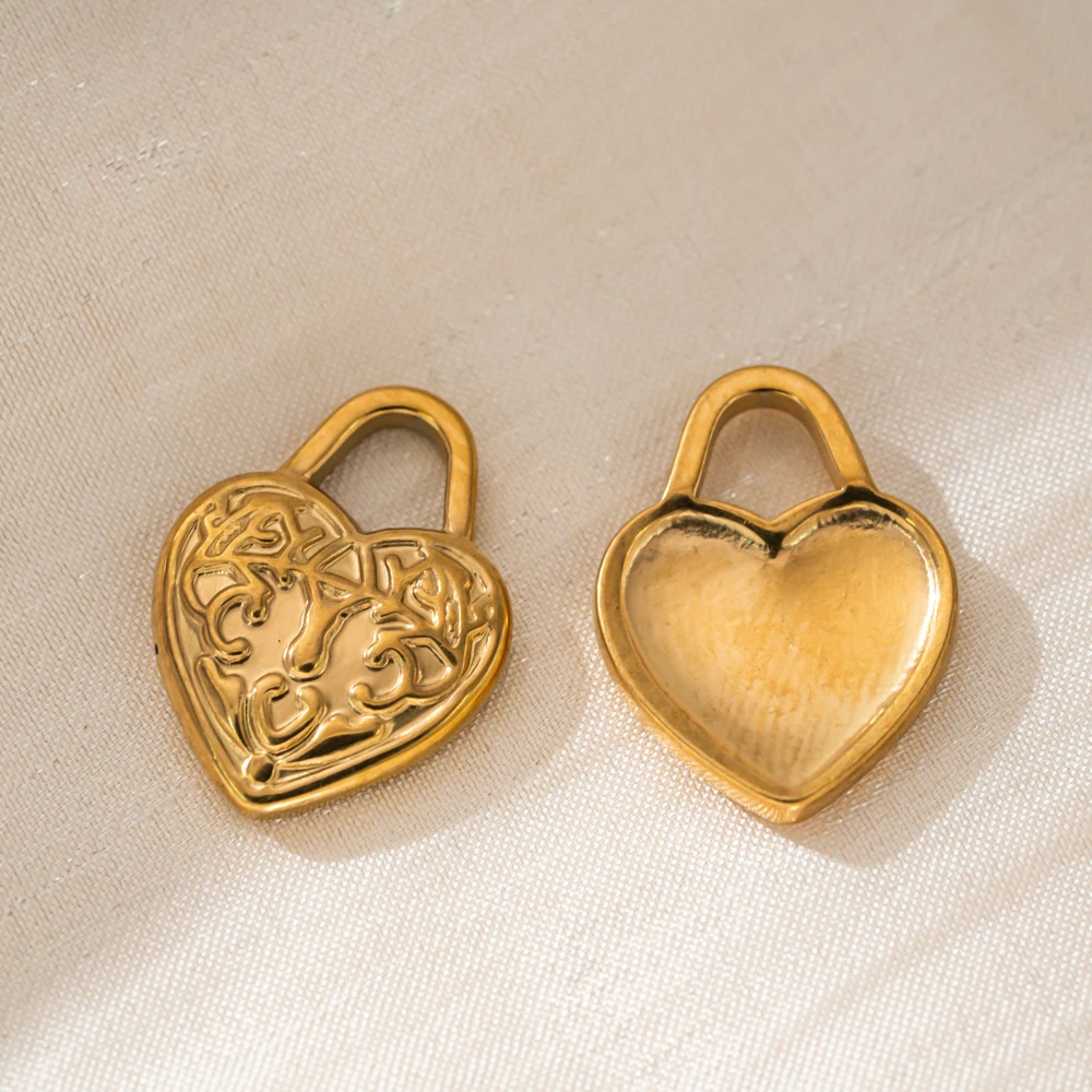 10 Stück Edelstahl Herz- und Sternperlen Anhänger für Schmuckherstellung DIY Armbänder Halskette Anhänger Handwerk Großhandel Valentinstag – Detail 5
