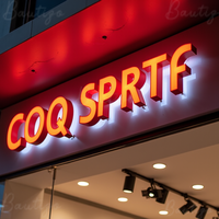 Custom Two Way Glow LED Business Sign 3D Illuminated Channel Letters Storefront Waterproof Outdoor Signage For Restaurant Retail