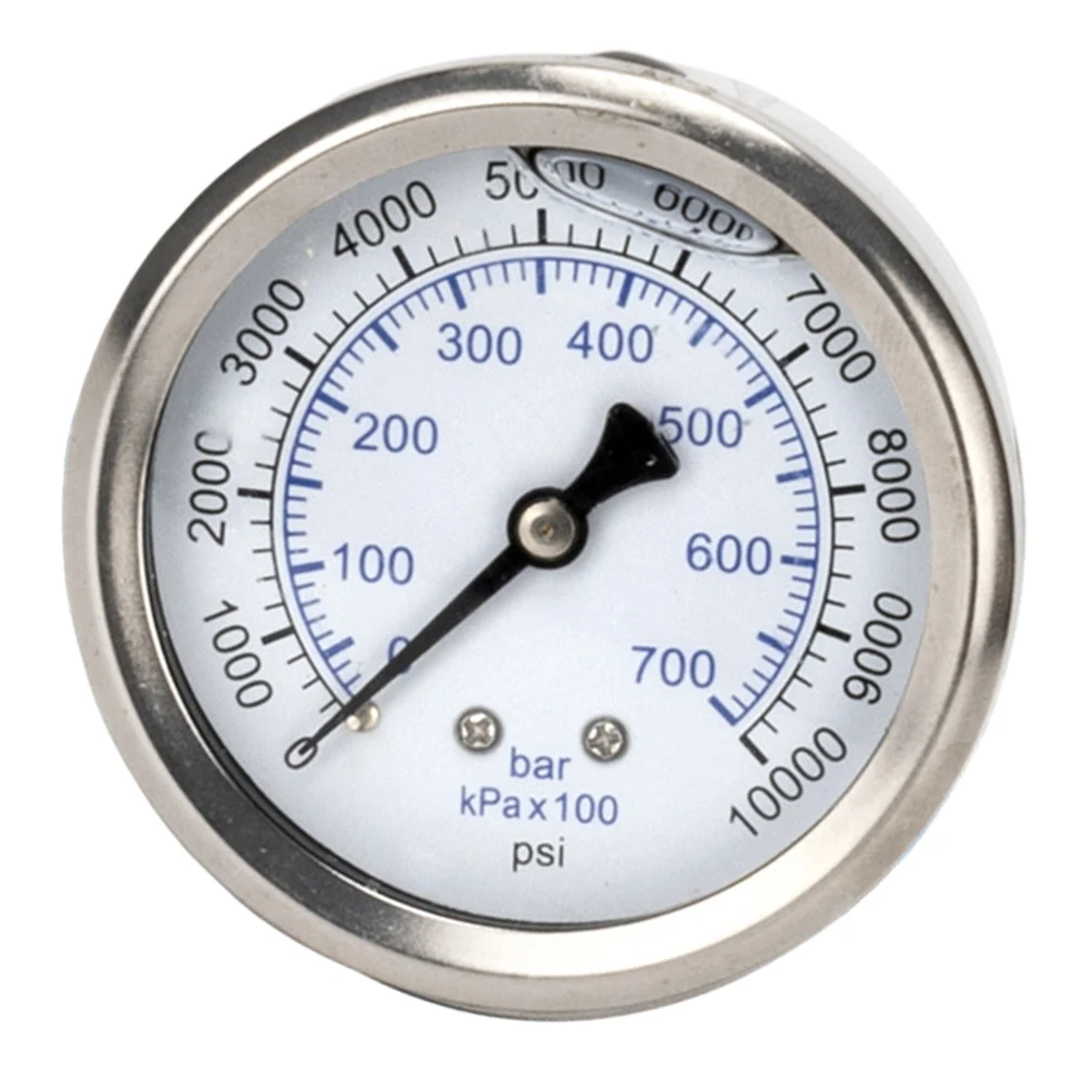 Precision Pressure Gauge for High Pressure Washer M14x15 Thread 0 700 Bar 10000 Psi D25inch Dial Robust Design