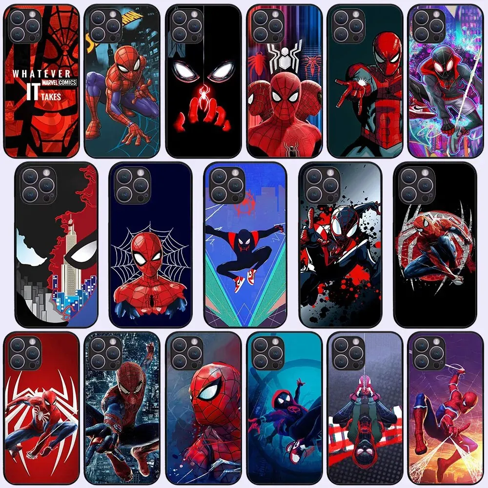 KP-68 Spiderman hero Soft Silicone Case For  Xiaomi Redmi Note 6 7 8 8T 9 9T 9S 10 Pro Max