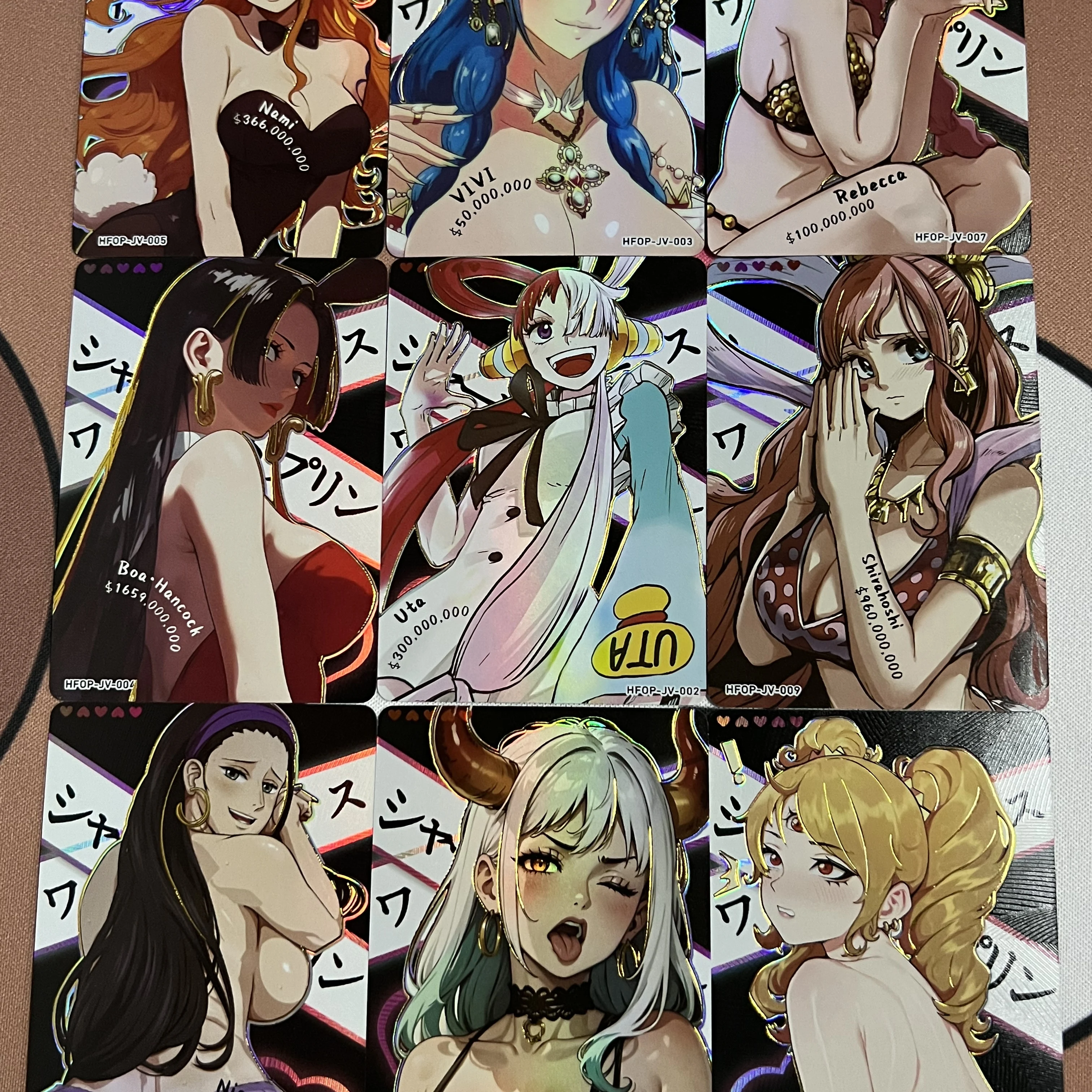 Nami une pièce ACG bricolage Relief Boa · Hancock Collection d'auto-contrôle, carte Flash de commerce de Signature, cadeau de dessin animé