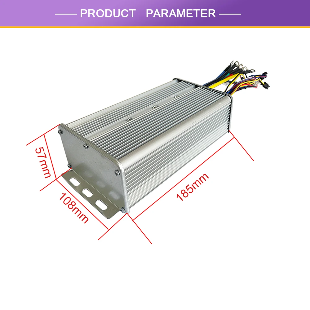 JN 60A Sinewave Controller Dual Mode Controller Sensor/Sensorless 48V-72V For 1000W 1500W 2000W 3000W Hub Motor