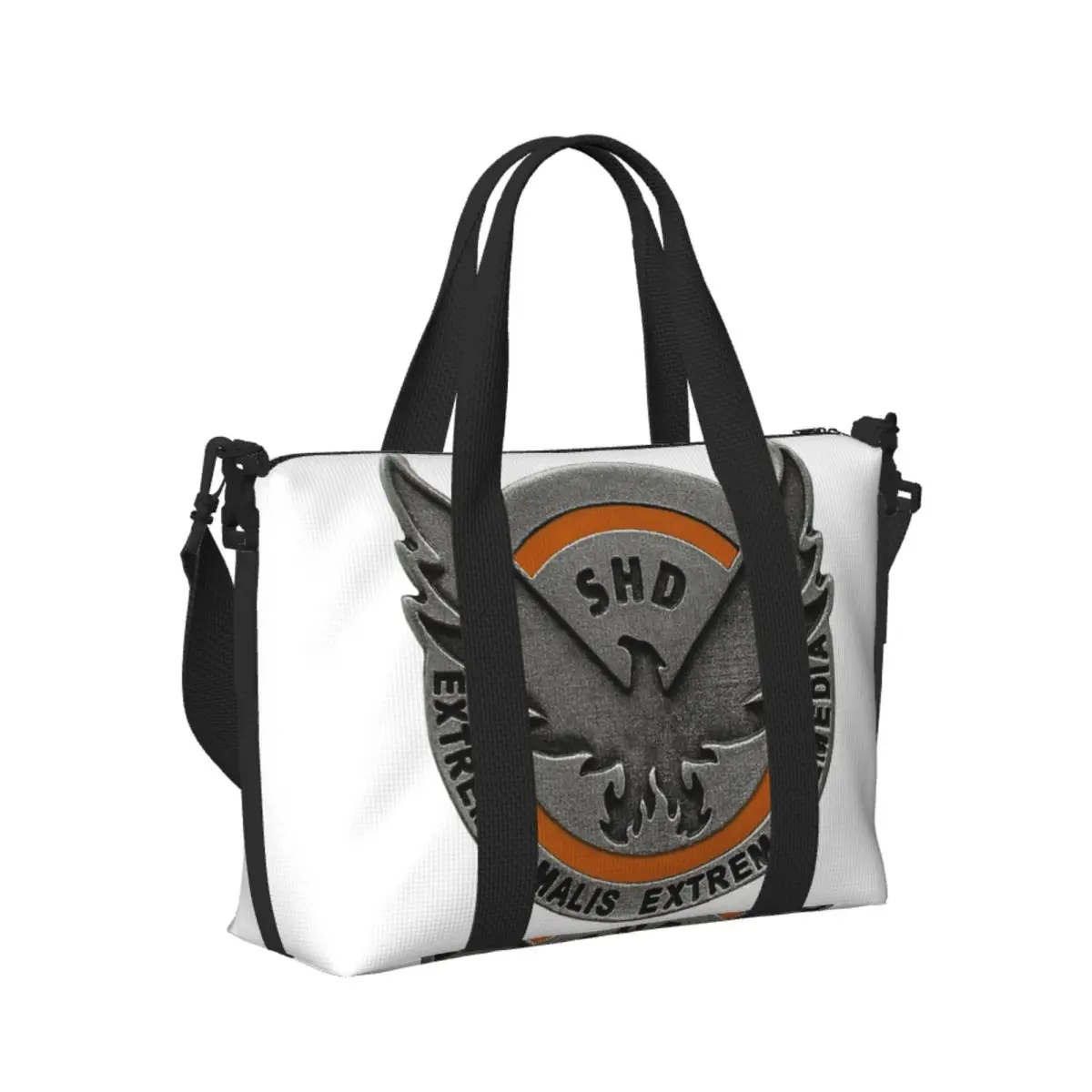 

The Division 2 Shd Strategic Homeland Division Beach Travel Bag Tote Bags for Gym Sport Women Shopping Duffle Shoulder Bag