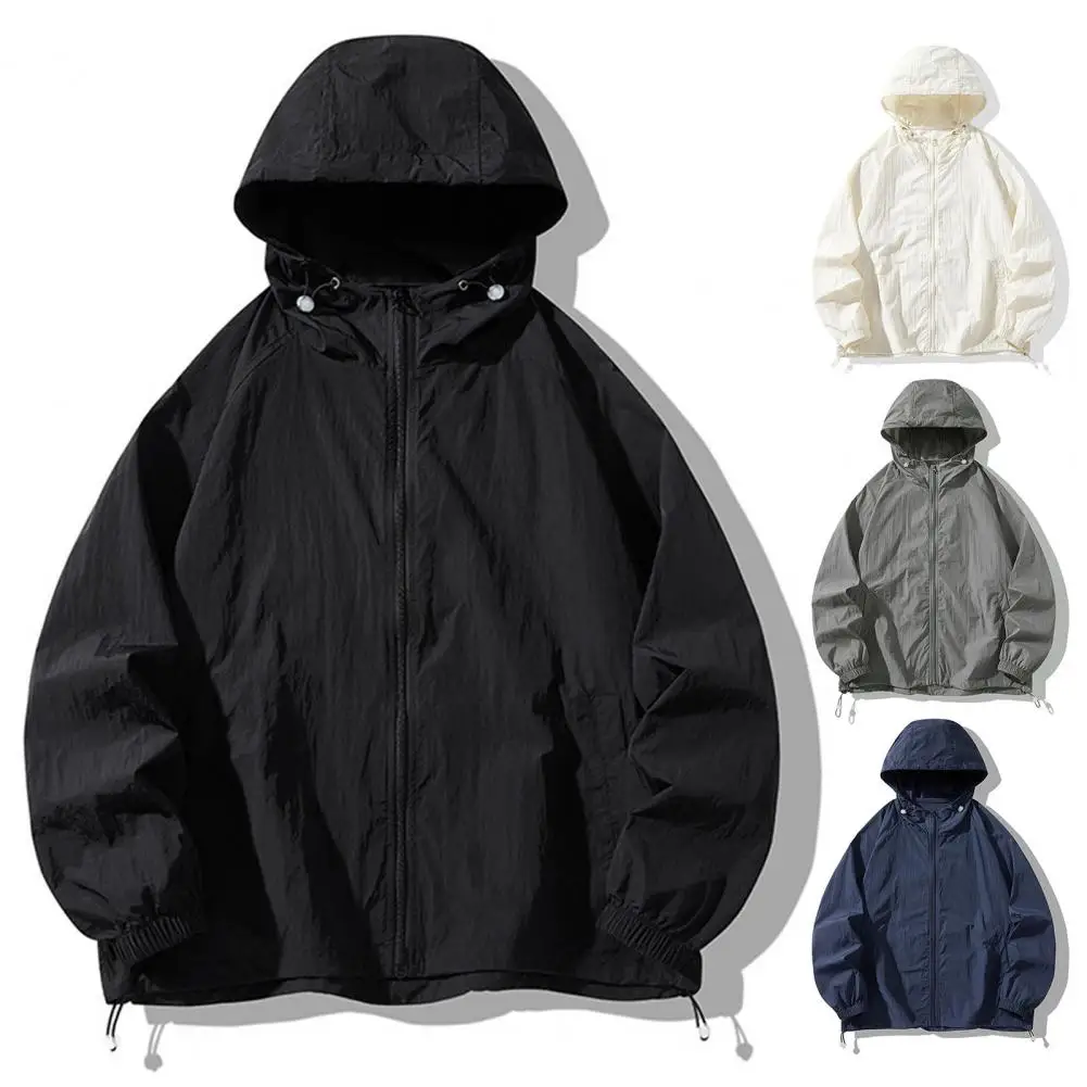 Men's Summer Ultra-thin Sun Protection Clothes Korean Style Casual Versatile Lightweight Jacket Loose Fit Breathable Coat