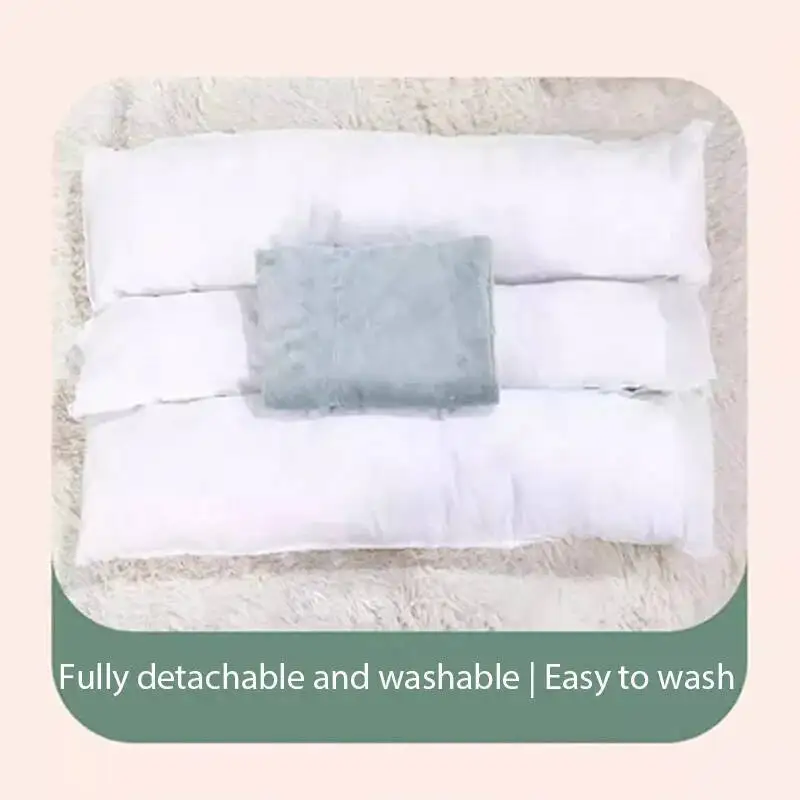 Warm Sleeping Bed Soft Fleece Blanket Detachable Cat Puppy Mat Cushion For Small Medium Large Dogs Pet Supplies