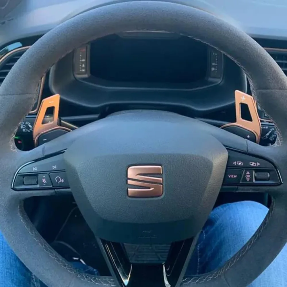 2025年新型車用ステアリングホイールDSGシフトパドルエクステンションステッカー シート アルハンブラ アテカ レオン 5F FR タラコ イビサ 6P クプラ ST用