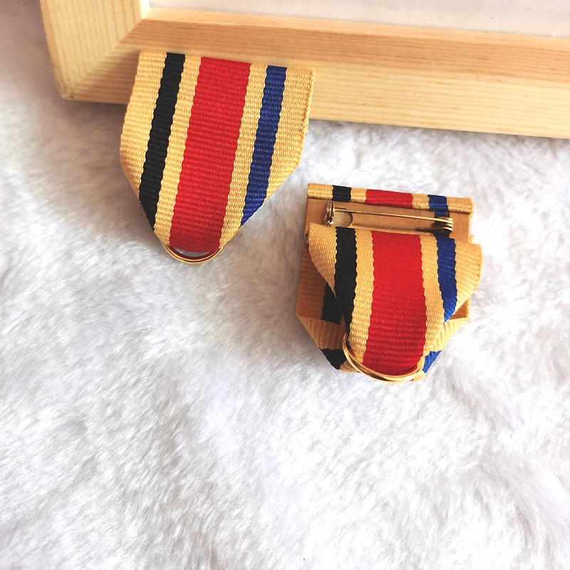 Badge ribbon Medal Ribbons High quality Ribbons commemorative Medal ribbon collectibles badge Support custom Metal Ribbon