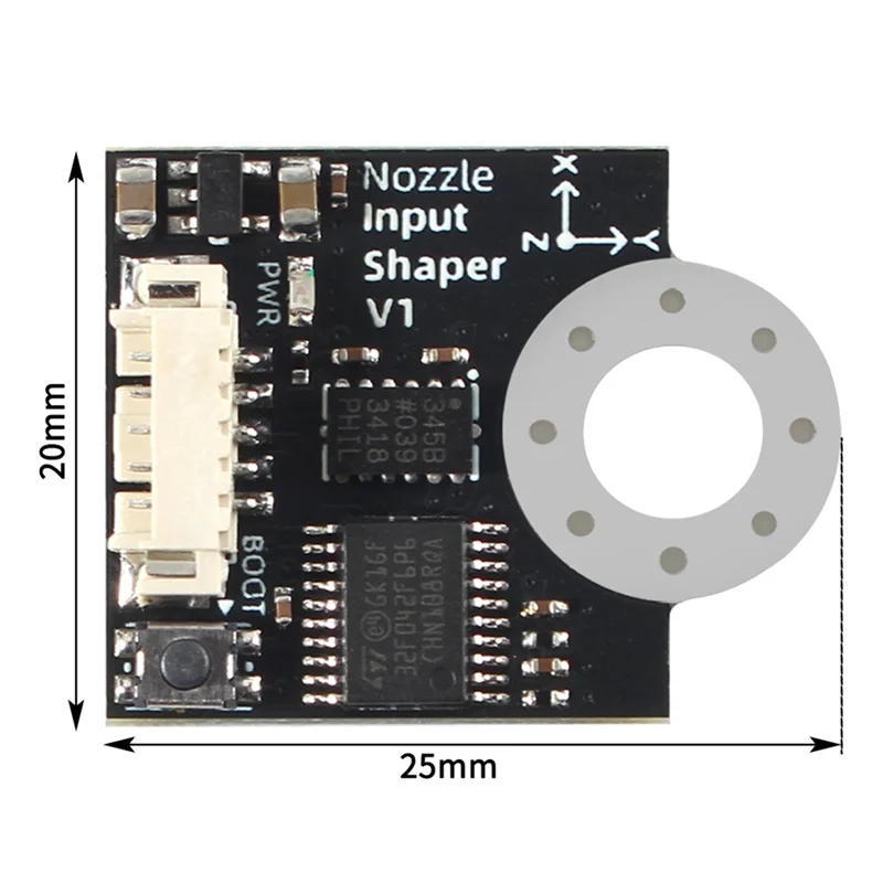 QWE-ADXL345 Nozzle PCB Board Nozzle Input Shaper Easy To Install High Precision Data Module Parts Accessories For Voron 3D Print