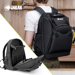 Jakah Electrician Backpack Tool Bag Multifunctional Hardware Storage Mechanical Workshop Tool Bag Repair Kit Hvac Tool Backpack