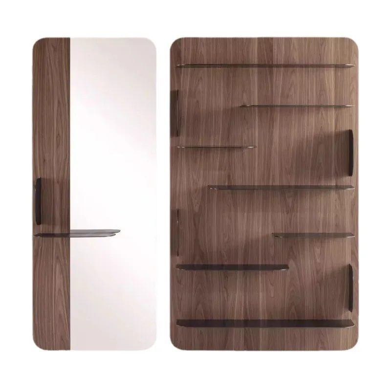 Solid wood bookcase bookshelf integrated with household use, wall shelf