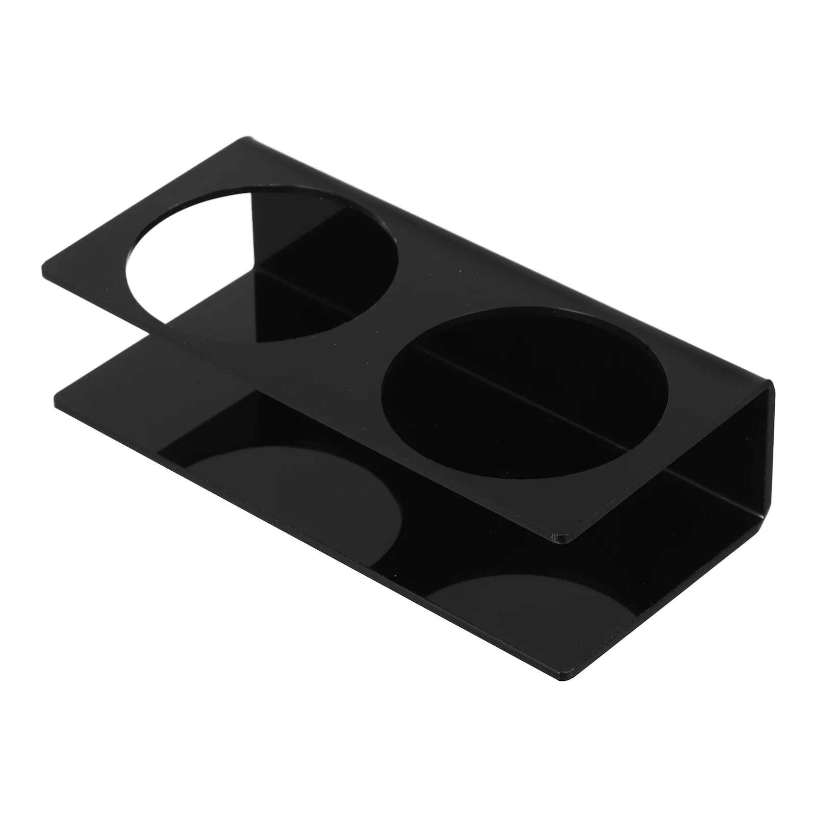 

Cup Holder Beverage Bottle Drink 2-slots Business Display Rack Lotion Hotel Room Tray Desktop Stand Water
