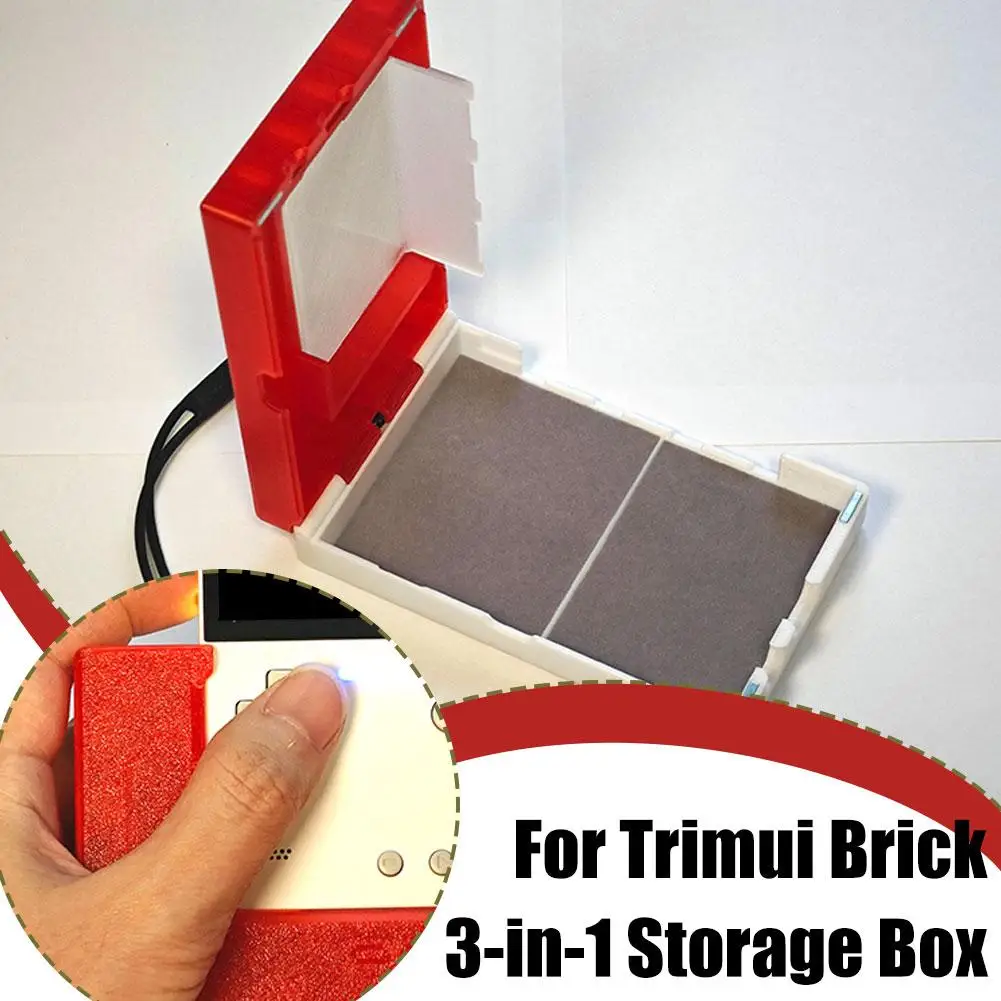 

3D Printing Products For Trimui Brick 3-in-1 Magnetic Storage Box Full Protective Shell Protective Sleeve,handle, Display S D7U2