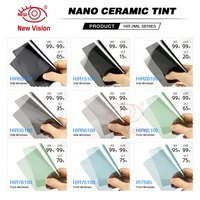 1mX5m VLT05%-75% película de ventana frontal de alta definición película tintada de coche IRR99% protección Solar tinte de ventana Nano cerámica
