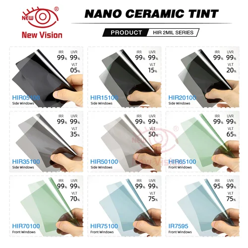 50cmX3m alta calidad Ultra HD HIR100 % resistente al calor protección de privacidad Nano cerámica ventana película Solar película opaca