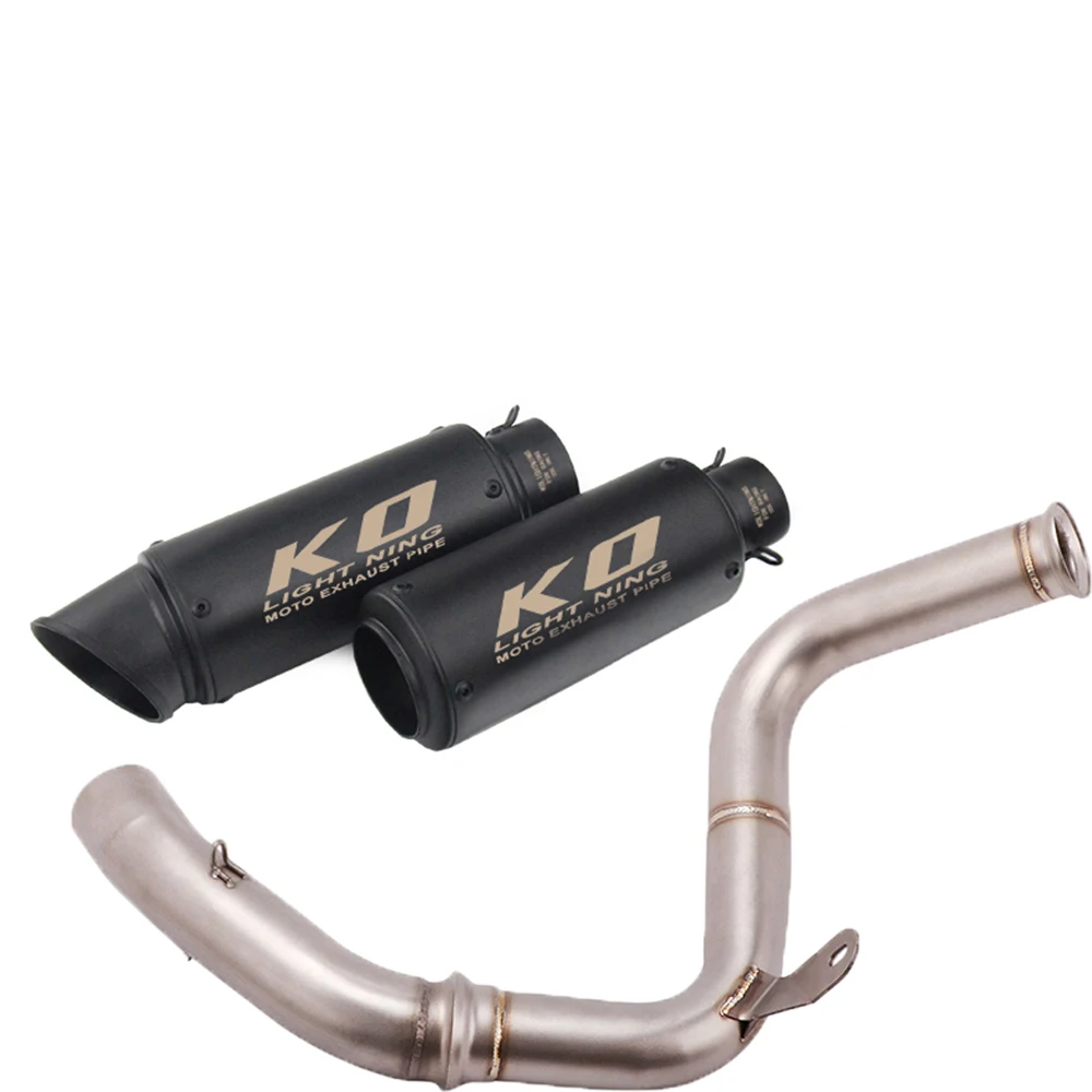 

Motorcycle Modified Exhaust Muffler Stainless steel Middle Link Pipe For Duke 125 200 250 390 RC390 2017-2020