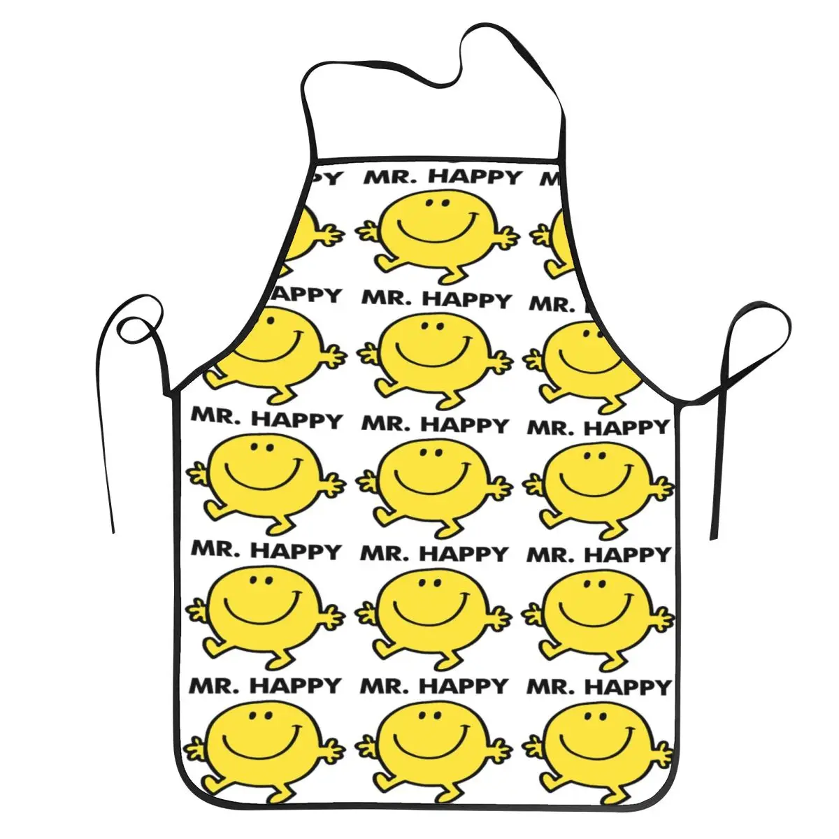 Mr. Men Cute Little Miss Popular Aprons Chef Cooking Tablier Waterproof Bib Kitchen Cleaning Pinafore for Women Men Gardening