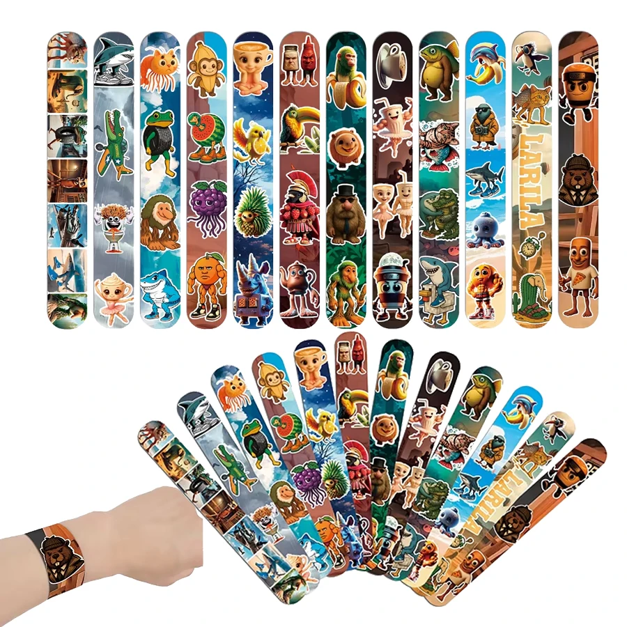 الإيطالية Brainrot صفعة أساور هدايا حفلة عيد ميلاد هدايا المفاجئة أساور عيد الميلاد تخزين الحشو زينة الحفلات Tu